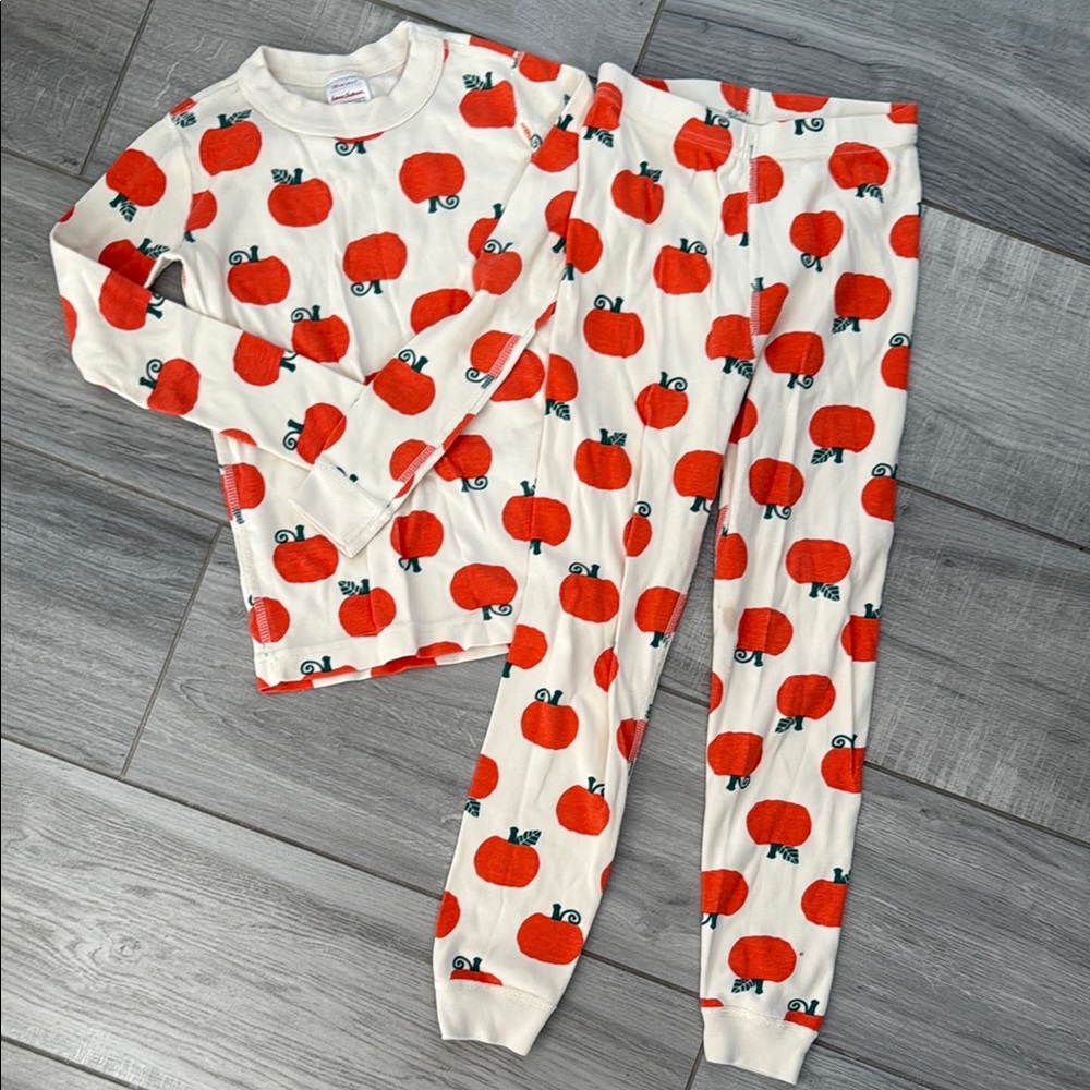Hanna Anderson Kids Pajamas with Red Apple Print